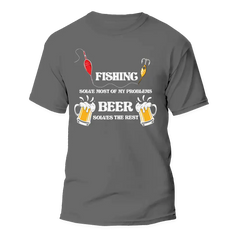 Fishing Solves All My Problem Man T-Shirt